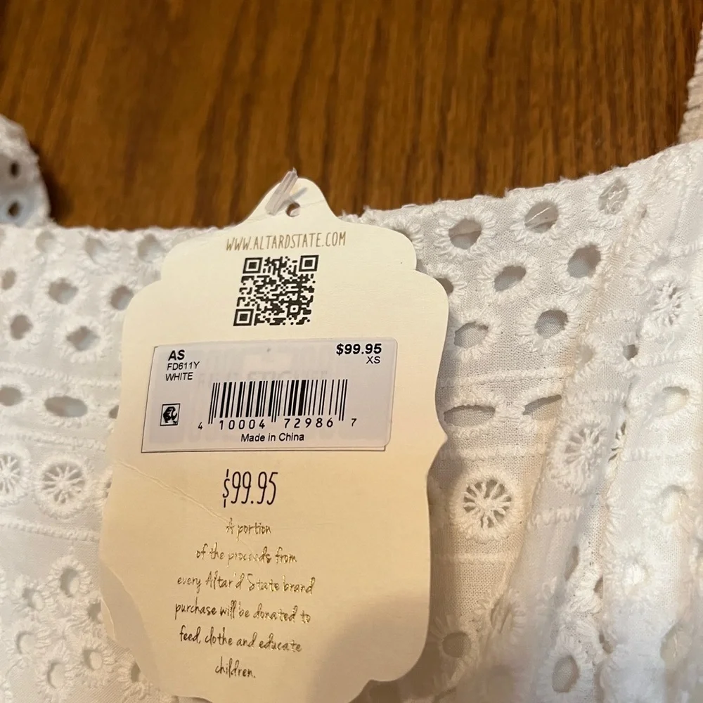 NWT Altar’d State Grace Eyelet Maxi Dress - Picture 7 of 7
